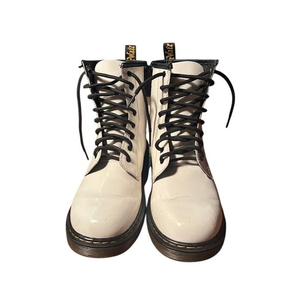 Doc Martens Jadon White Side Zip Combat Boots US men's 6 women's 7 Punk 90s - Picture 3 of 13